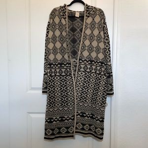 Faded Glory long tribal print sweater